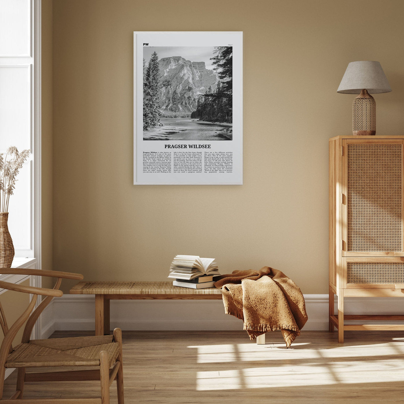 Pragser Wildsee Poster Nbourhood Travel B&W Poster