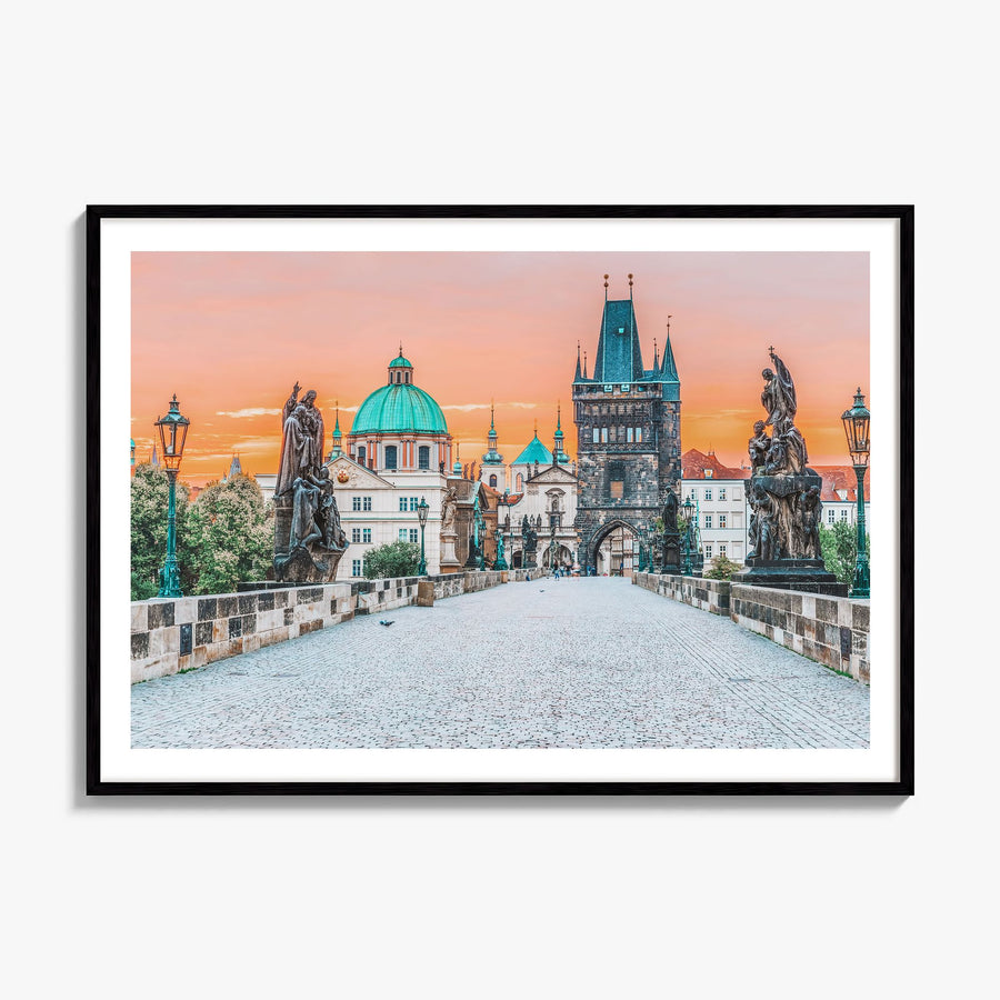 Prague Photo Poster, framed poster mockup, white border