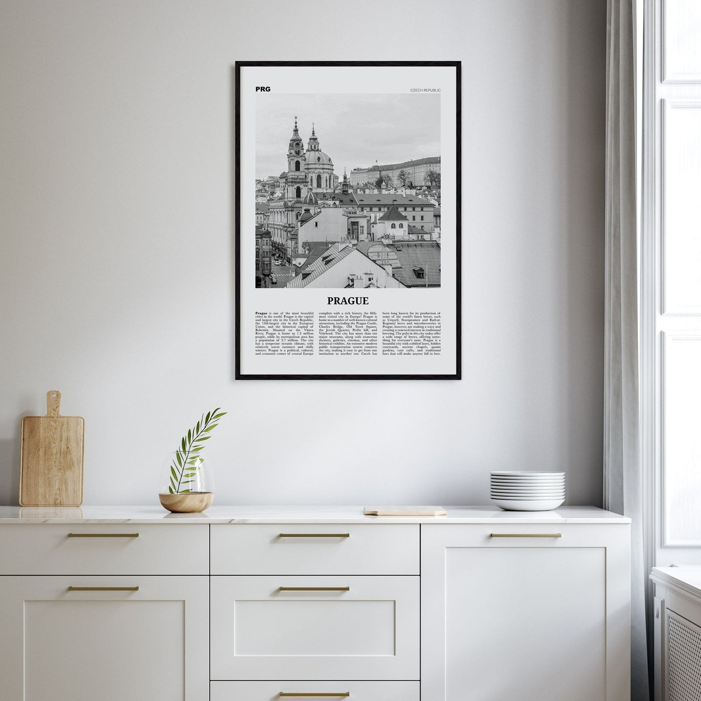 Prague No 2 Poster Nbourhood Travel B&W Poster