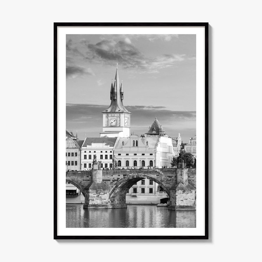 Prague Photo No 1 Poster, framed poster mockup, white border