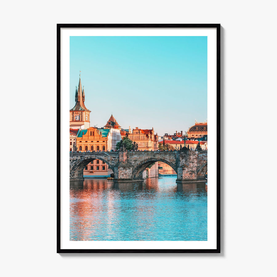 Prague Photo No 1 Poster, framed poster mockup, white border