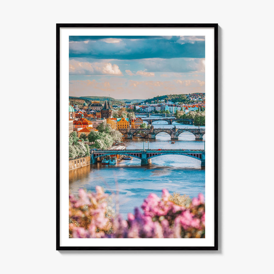Prague Photo No 3 Poster, framed poster mockup, white border