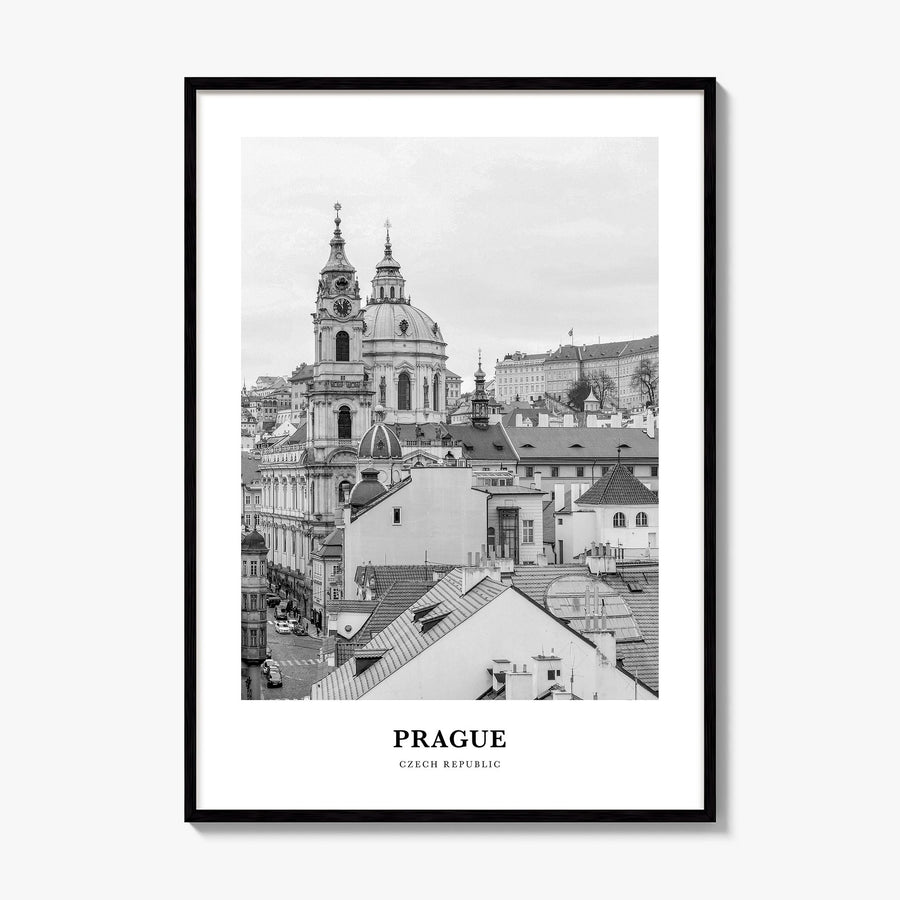 Prague Classic No 1 Poster, framed poster mockup