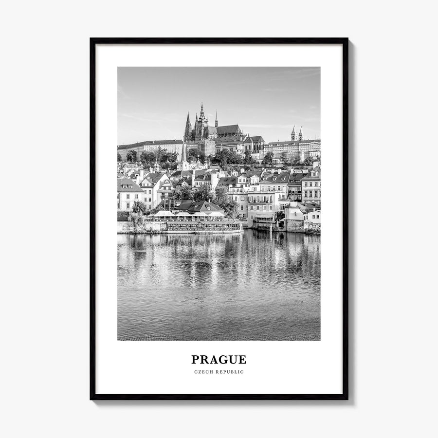 Prague Classic No 2 Poster, framed poster mockup