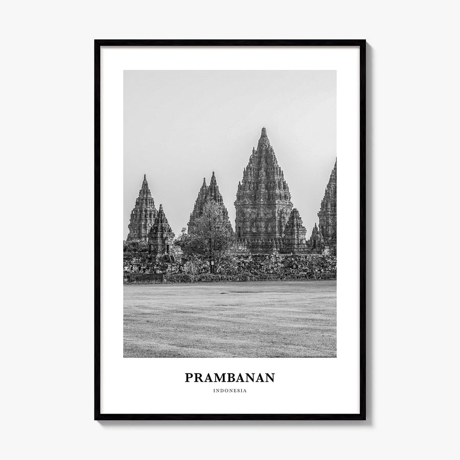 Prambanan Classic Poster, framed poster mockup