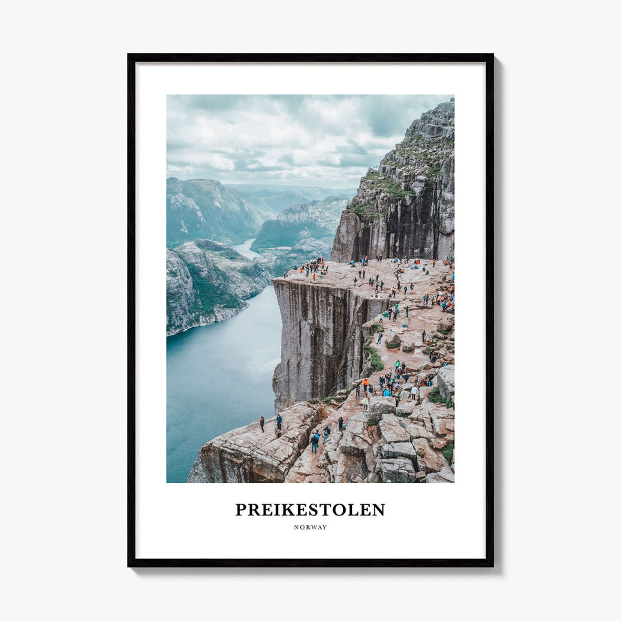 Preikestolen Classic Poster, framed poster mockup