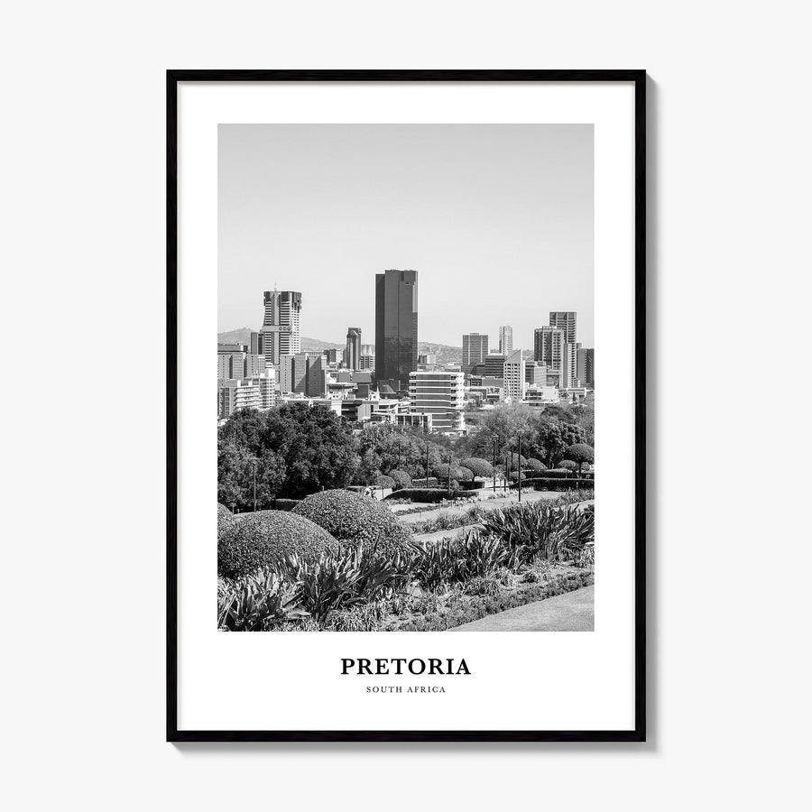 Pretoria Classic Poster, framed poster mockup