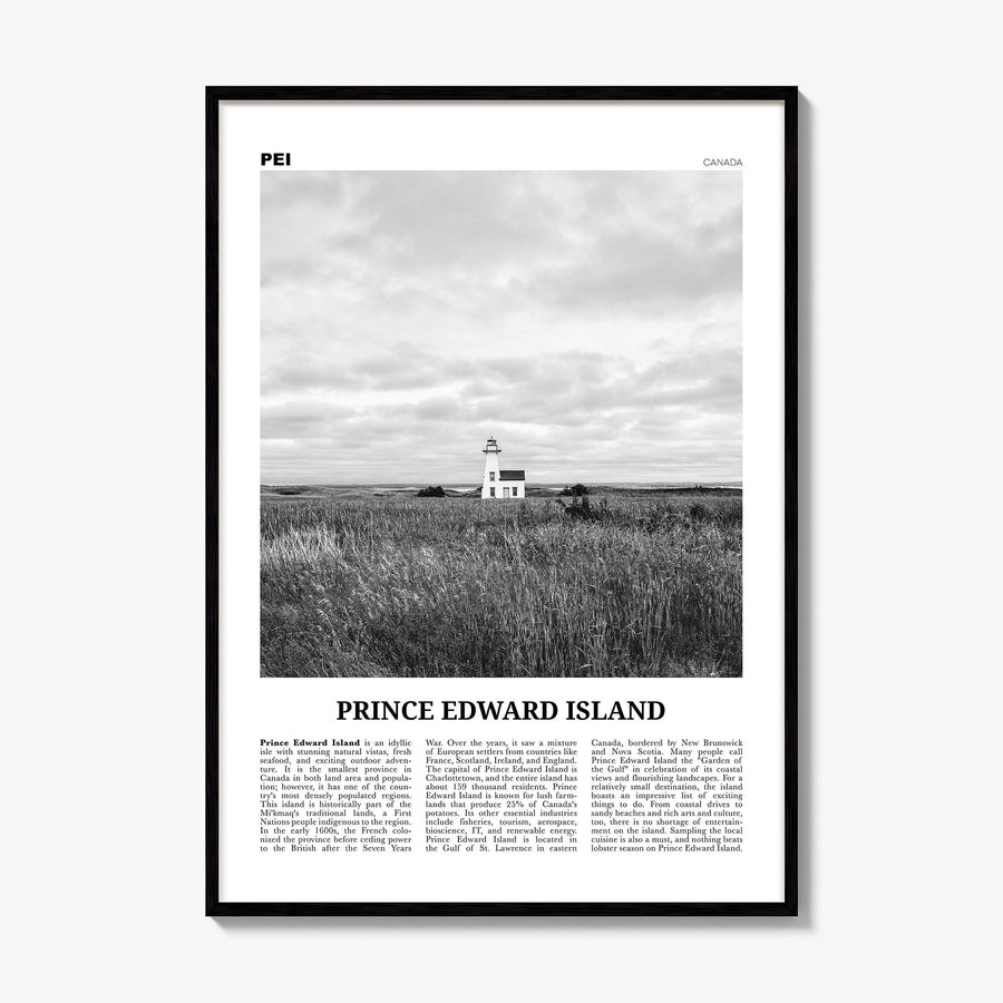 Prince Edward Island Newspaper Poster, framed poster mockup