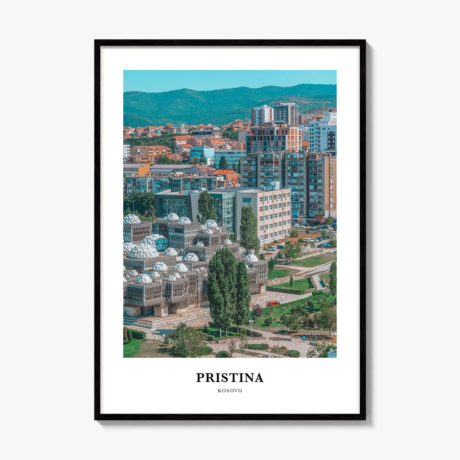 Pristina Classic Poster, framed poster mockup
