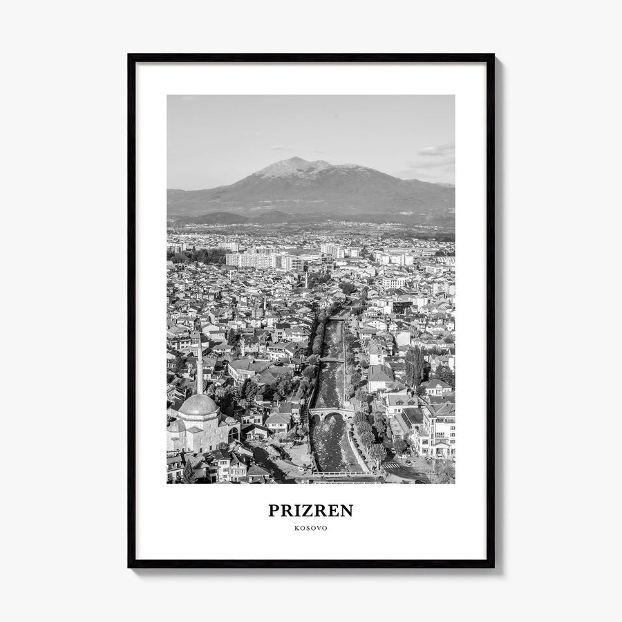 Prizren Classic Poster, framed poster mockup