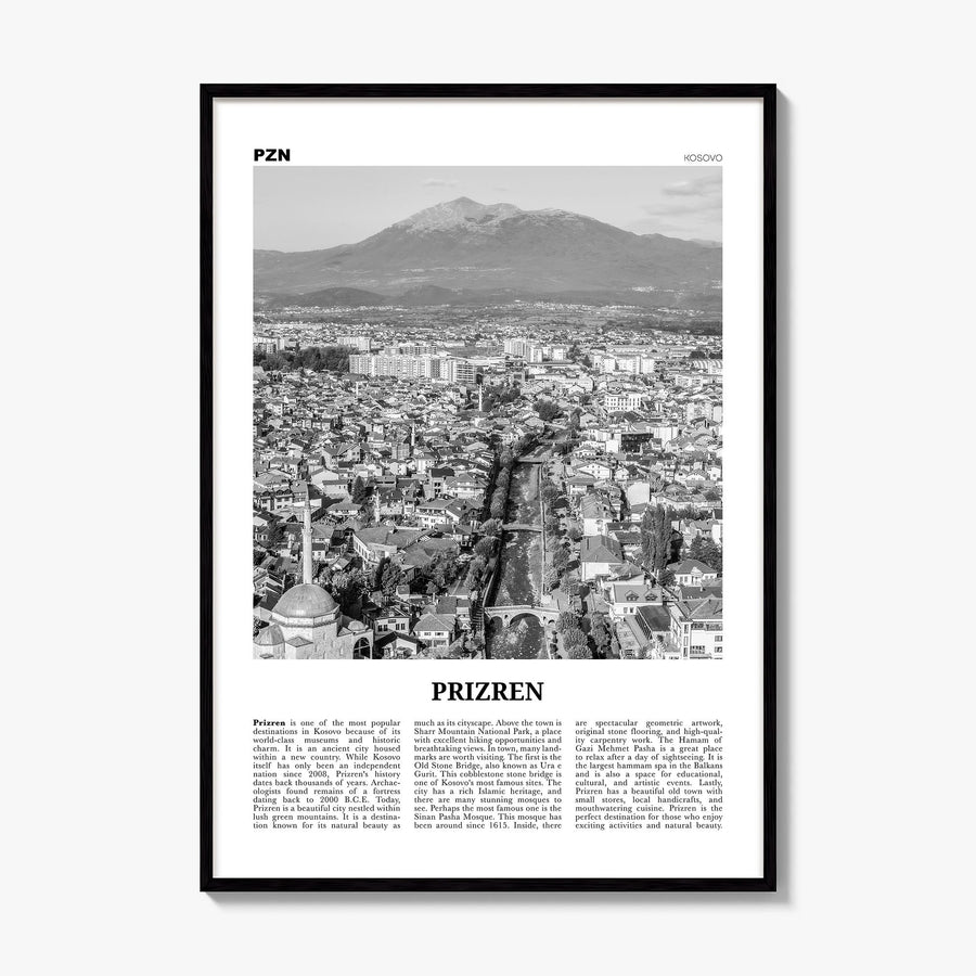 Prizren Newspaper Poster, framed poster mockup