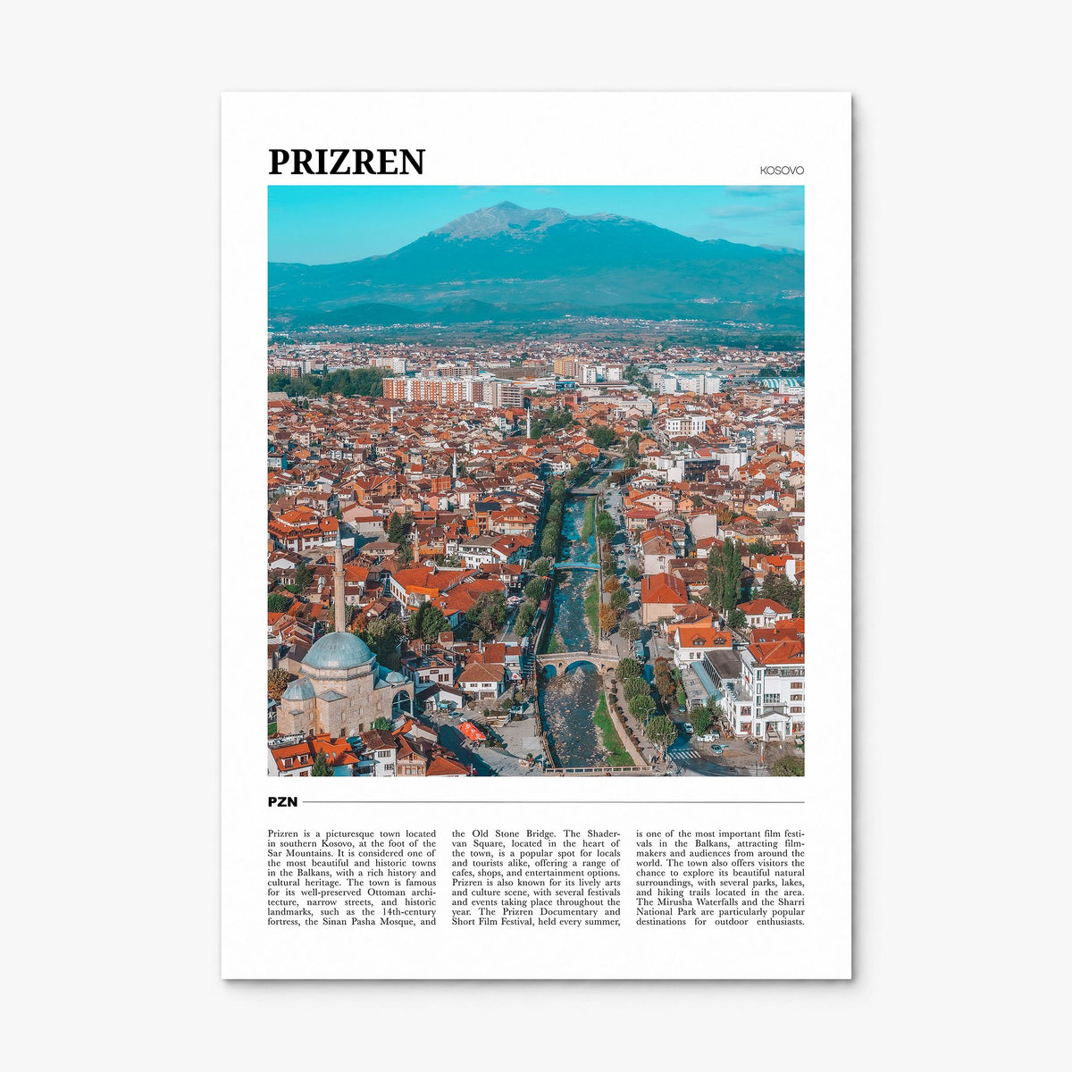 Prizren Travel No 1 Poster, print only (unframed)