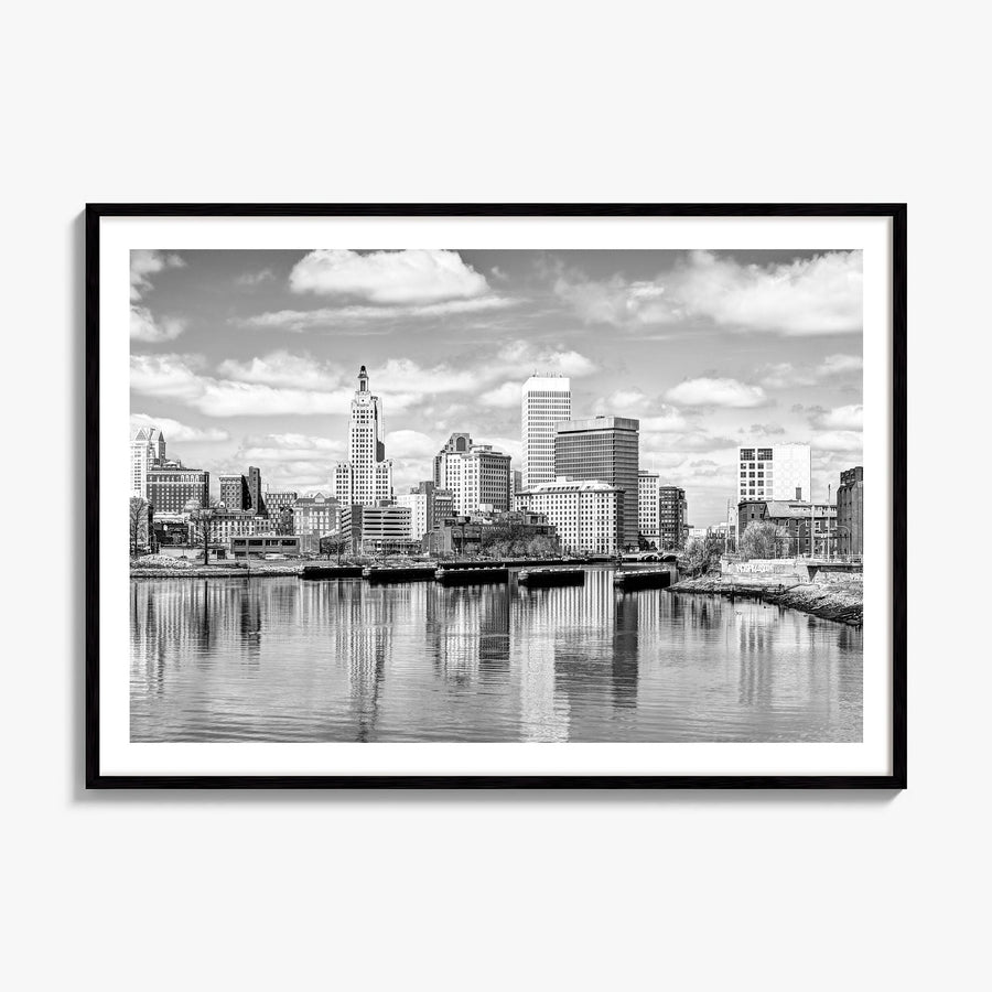 Providence Photo Poster, framed poster mockup, white border