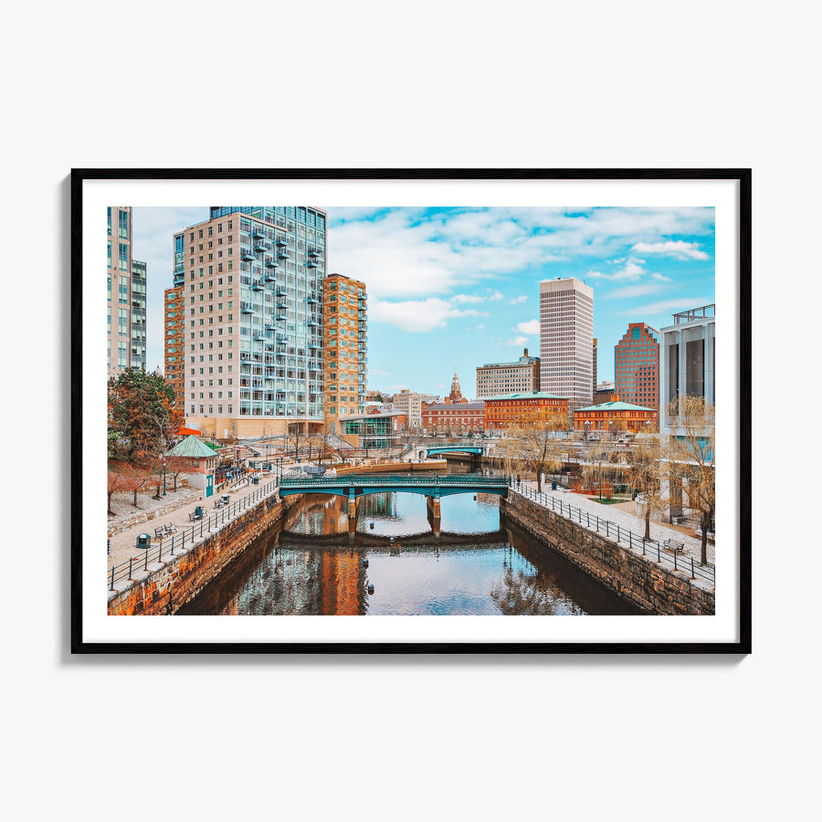Providence Photo Poster, framed poster mockup, white border