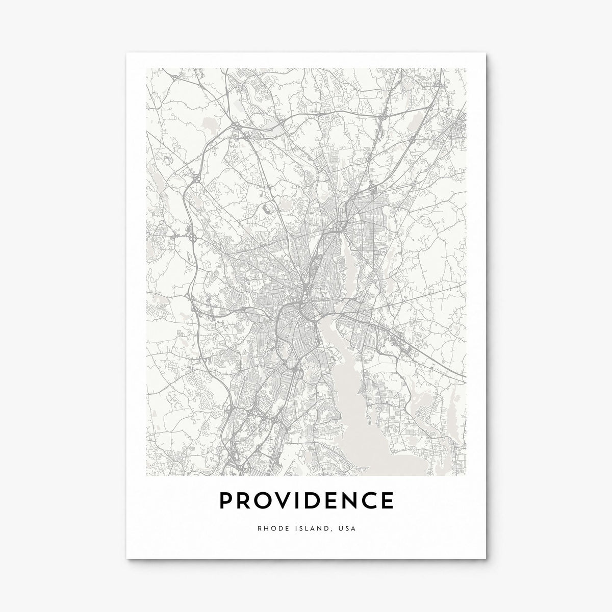Providence Map Poster, print only (unframed)