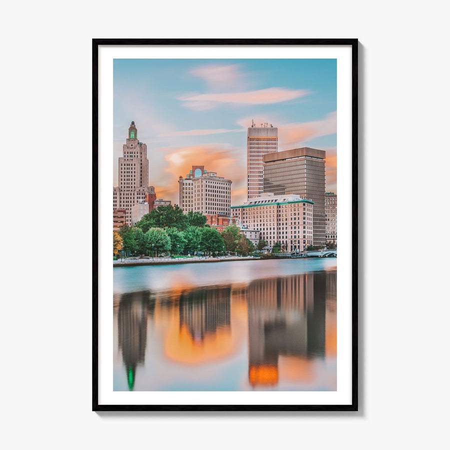 Providence Photo No 1 Poster, framed poster mockup, white border