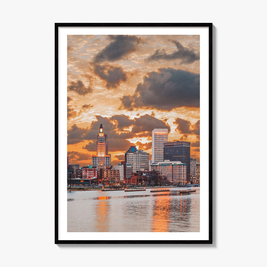 Providence Photo No 2 Poster, framed poster mockup, white border