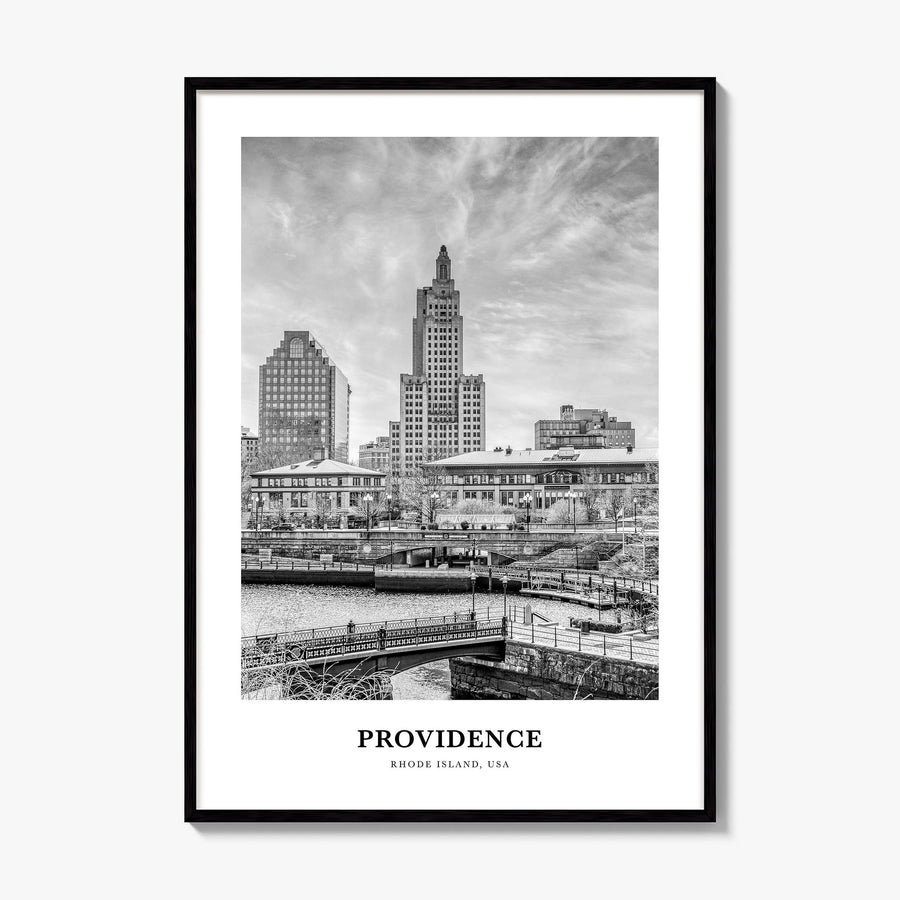 Providence Classic Poster, framed poster mockup