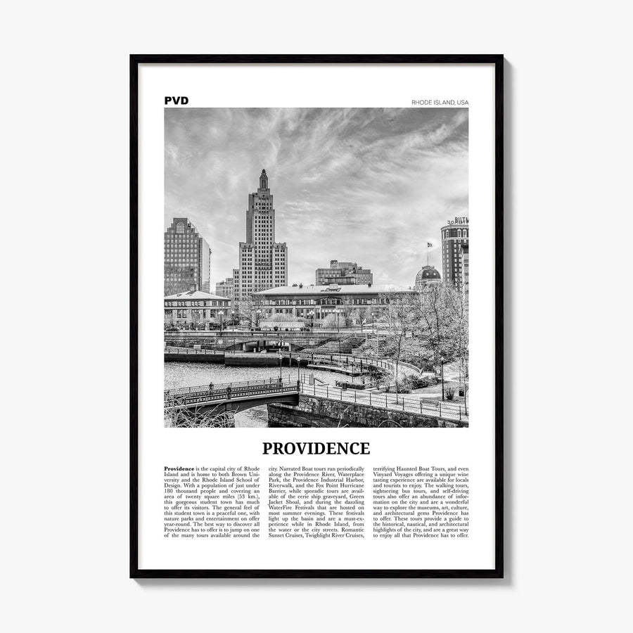 Providence Newspaper Poster, framed poster mockup