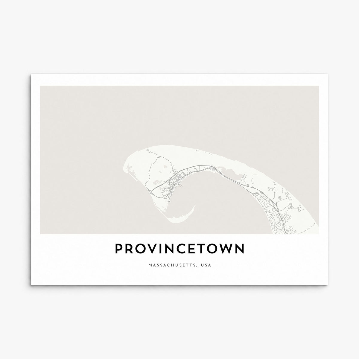 Provincetown Map Poster, print only (unframed)