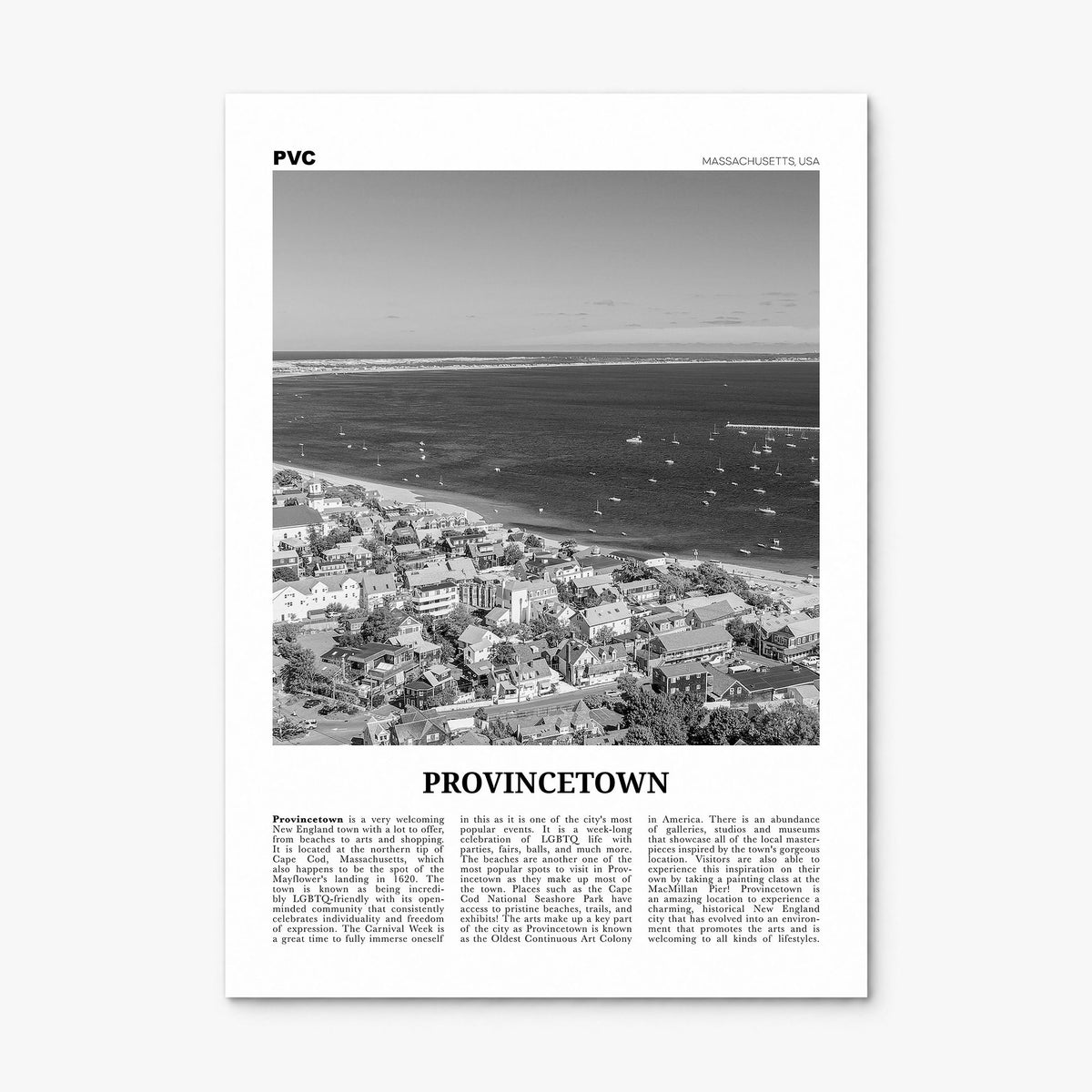 Provincetown Newspaper Poster, print only (unframed)