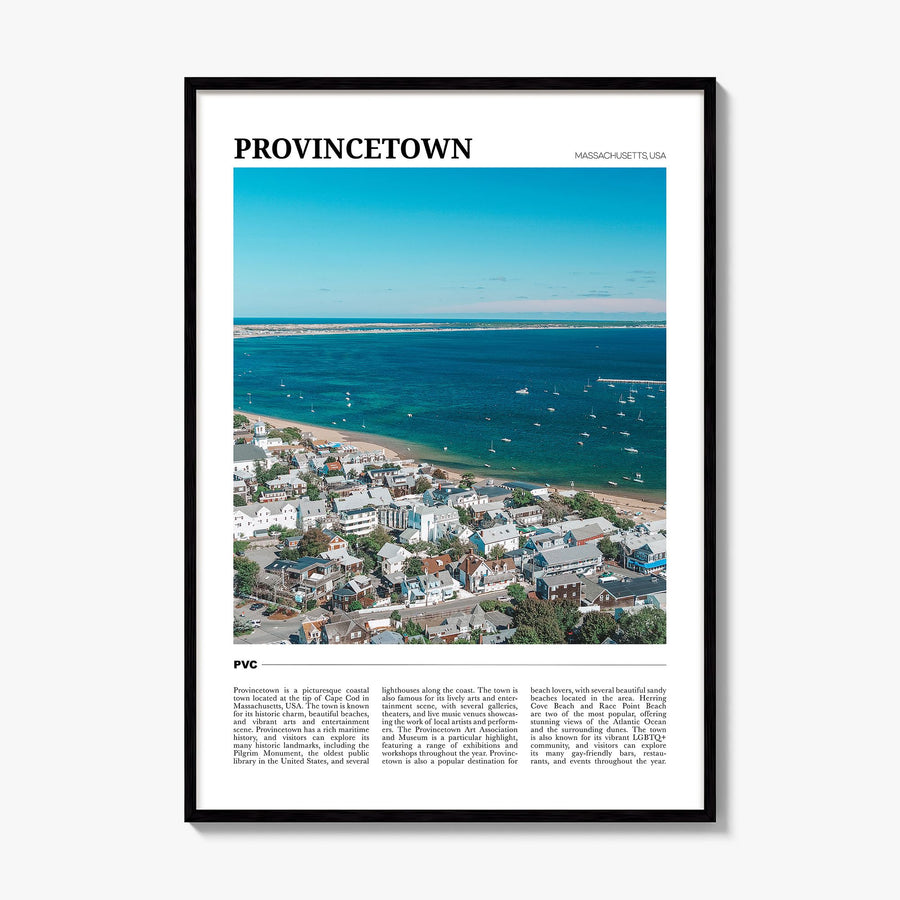 Provincetown Travel Poster, framed poster mockup