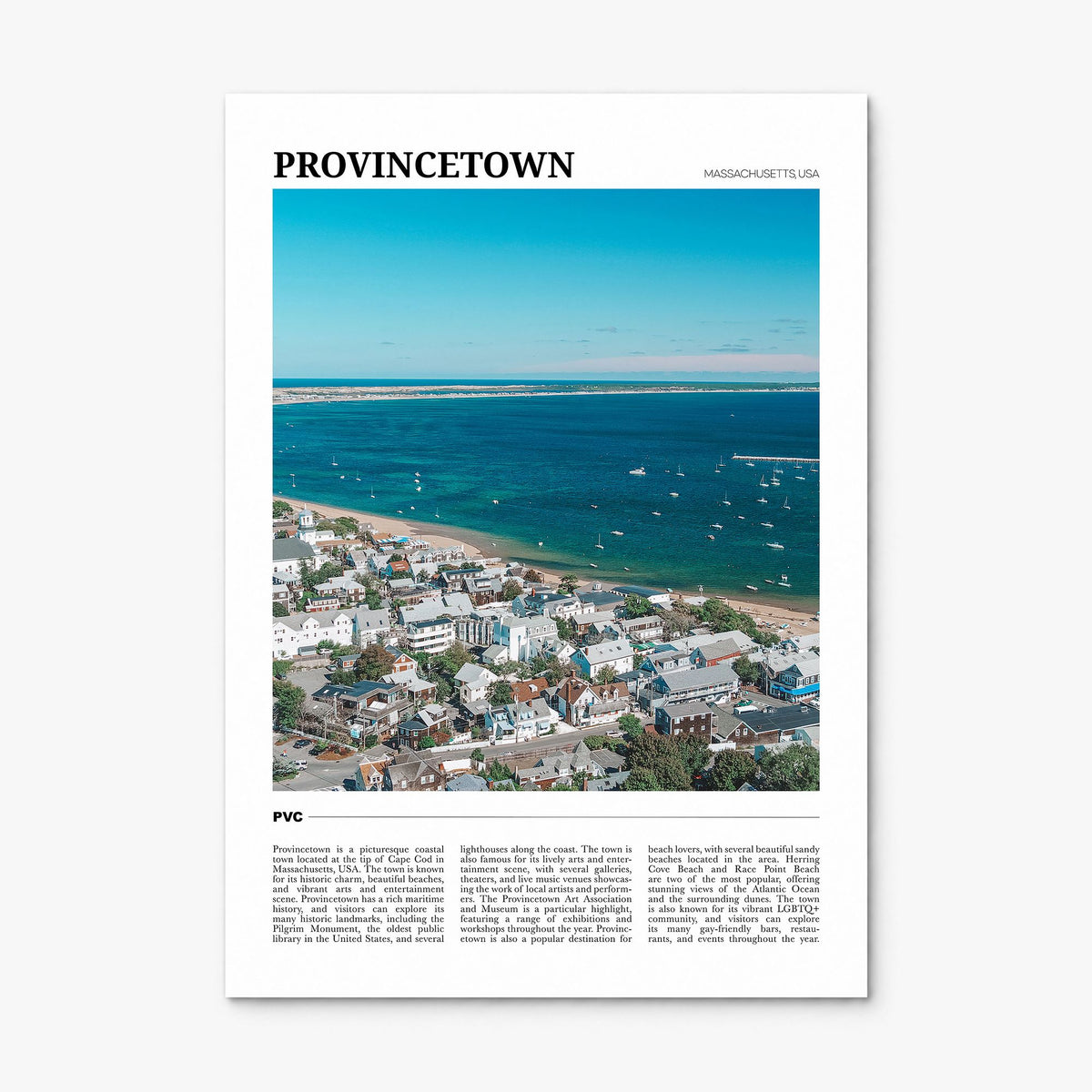 Provincetown Travel Poster, print only (unframed)