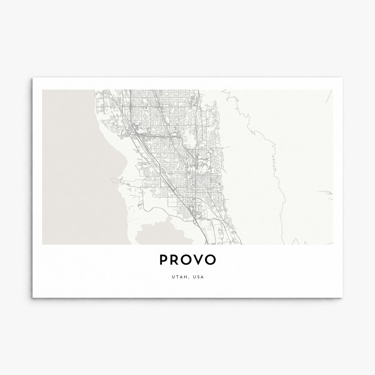 Provo Map Poster, print only (unframed)