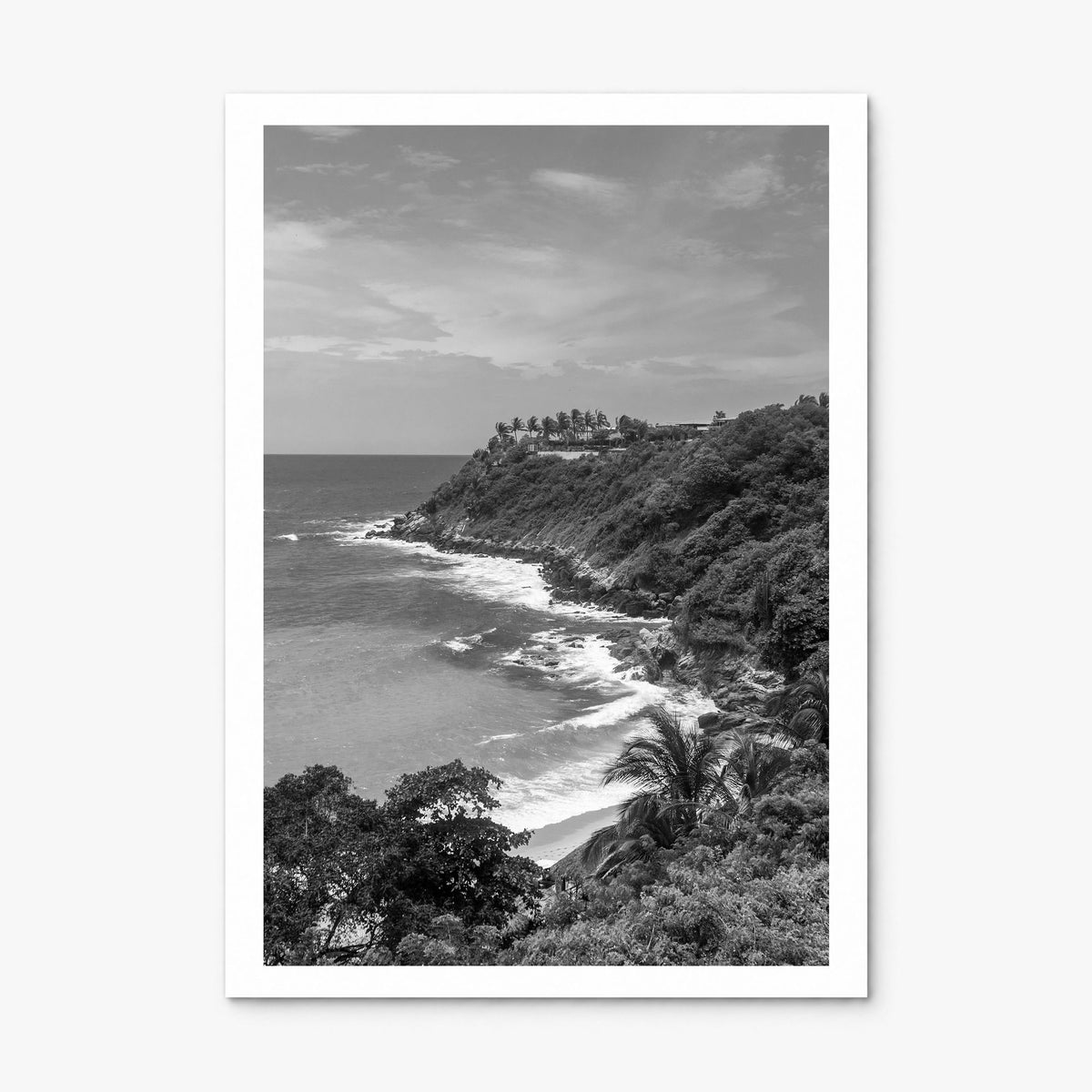 Puerto Escondido Photo Poster, print only (unframed), white border