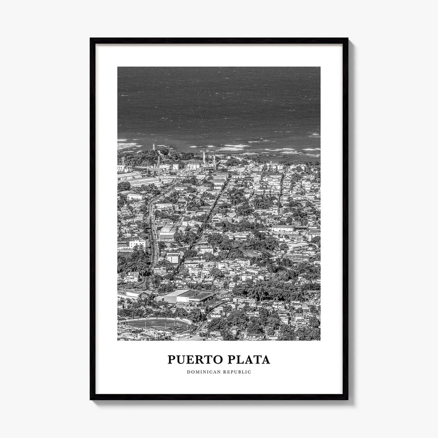 Puerto Plata Classic Poster, framed poster mockup