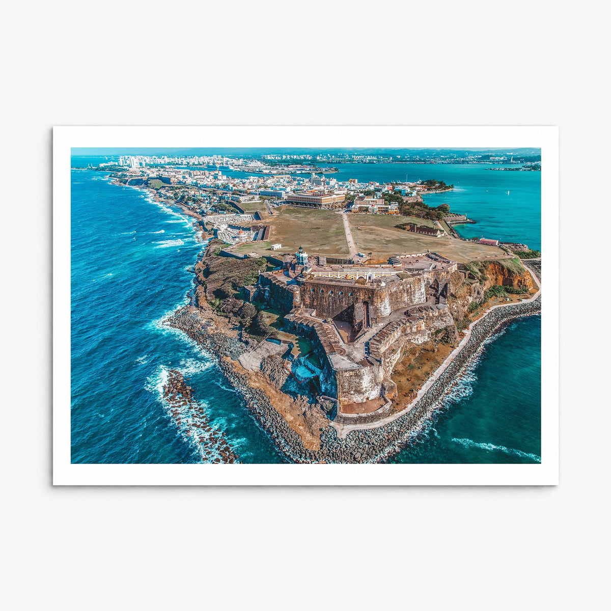 Puerto Rico Photo Poster, print only (unframed), white border