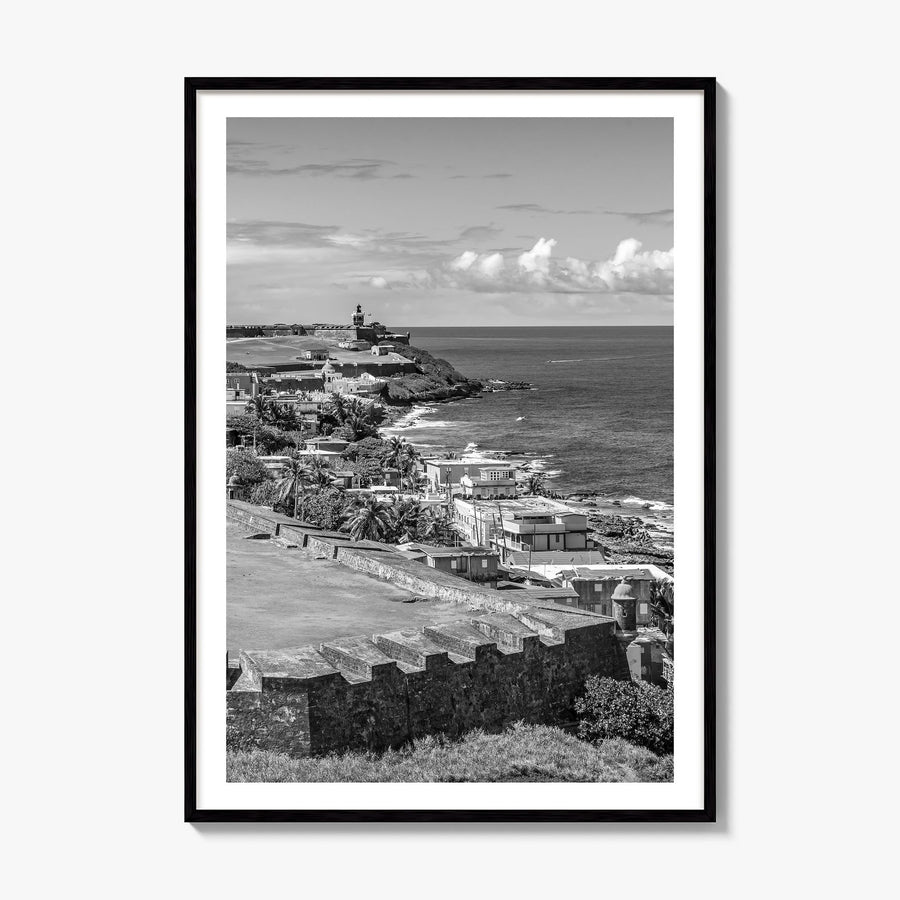 Puerto Rico Photo No 1 Poster, framed poster mockup, white border