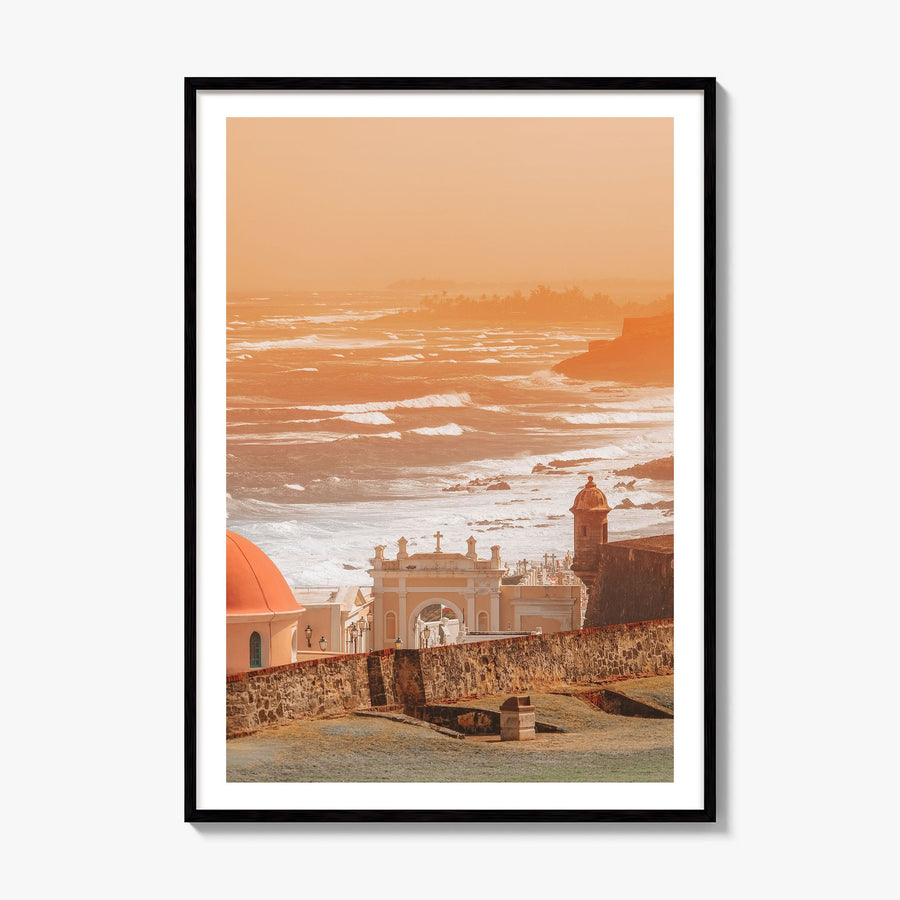 Puerto Rico Photo No 1 Poster, framed poster mockup, white border