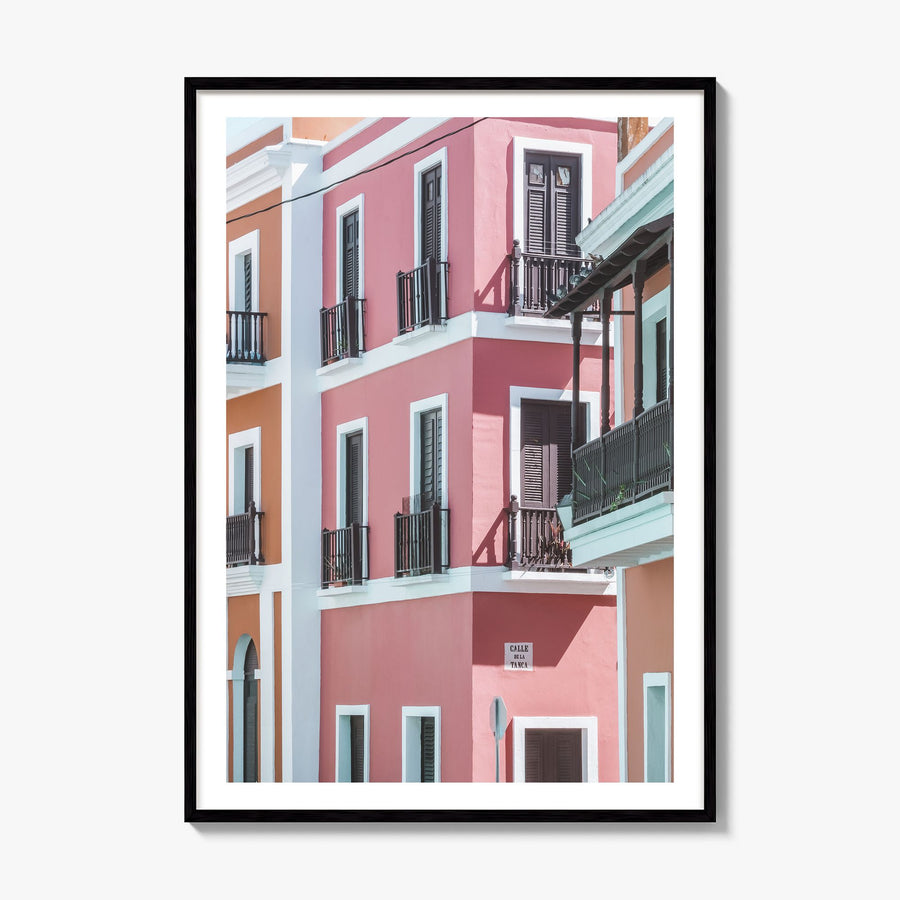 Puerto Rico Photo No 2 Poster, framed poster mockup, white border