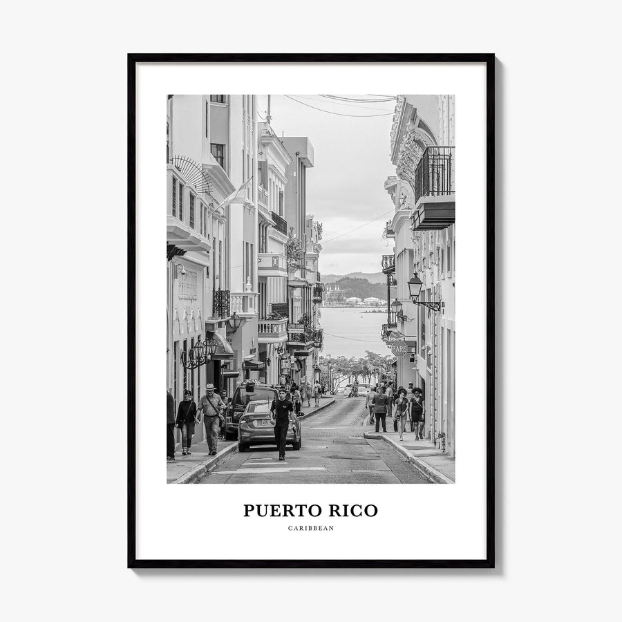 Puerto Rico Classic No 2 Poster, framed poster mockup