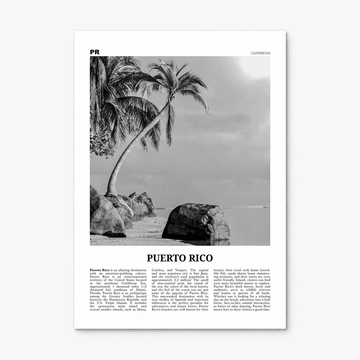 Puerto Rico Newspaper No 1 Poster, print only (unframed)