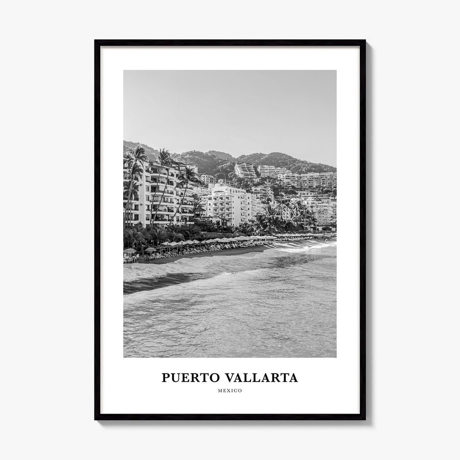Puerto Vallarta Classic Poster, framed poster mockup
