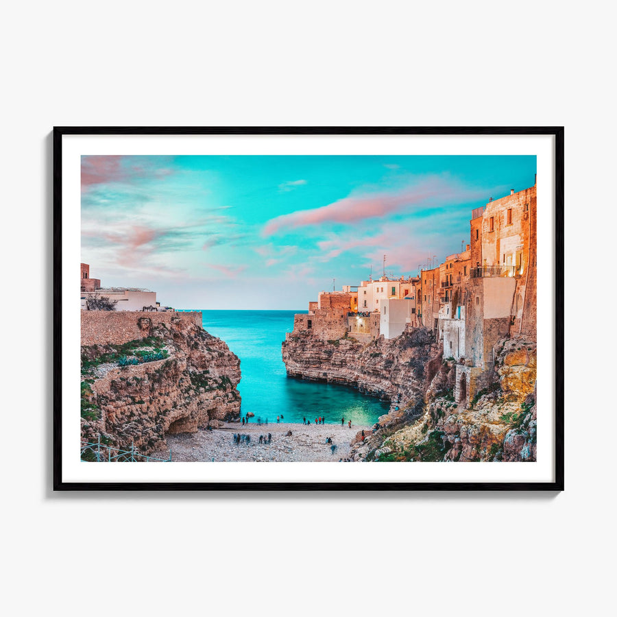 Apulia Photo Poster, framed poster mockup, white border