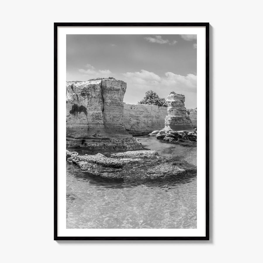 Apulia Photo Poster, framed poster mockup, white border