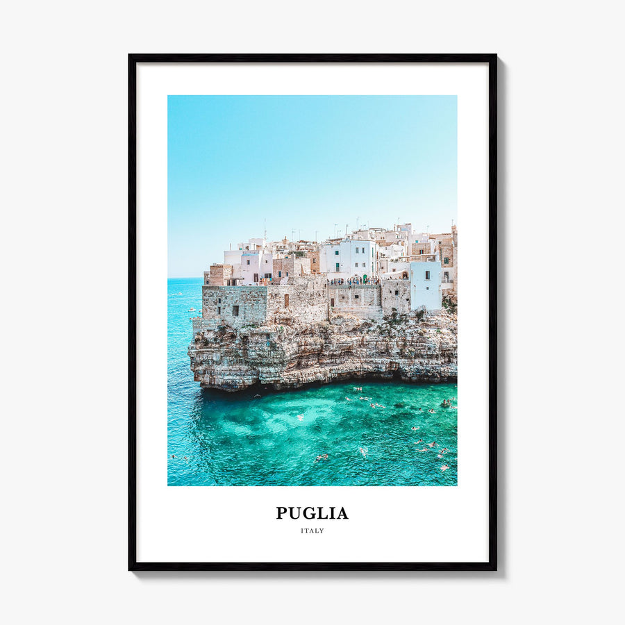 Puglia Classic Poster, framed poster mockup