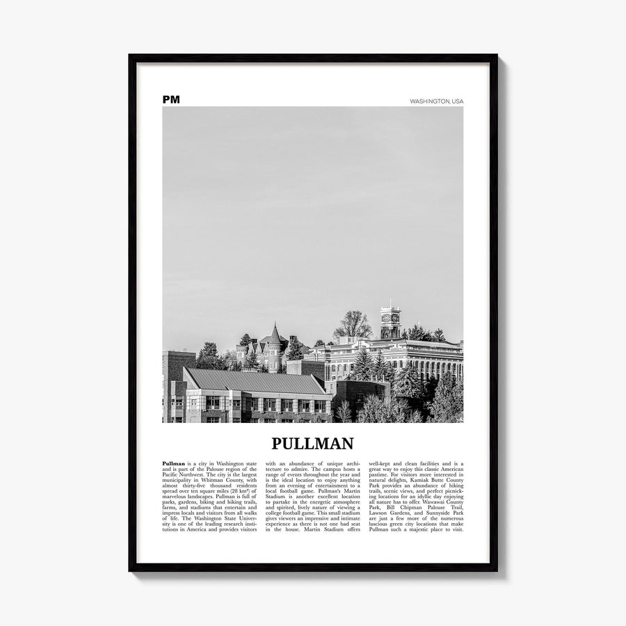 Pullman Newspaper Poster, framed poster mockup
