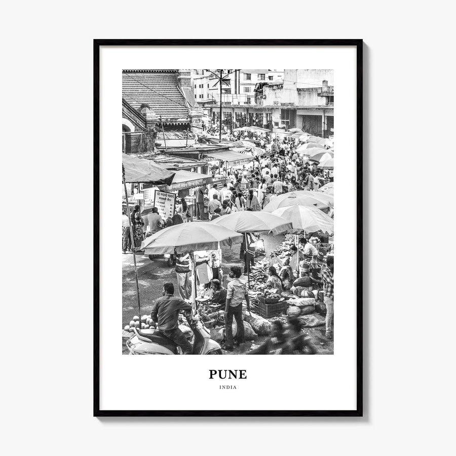 Pune Classic Poster, framed poster mockup