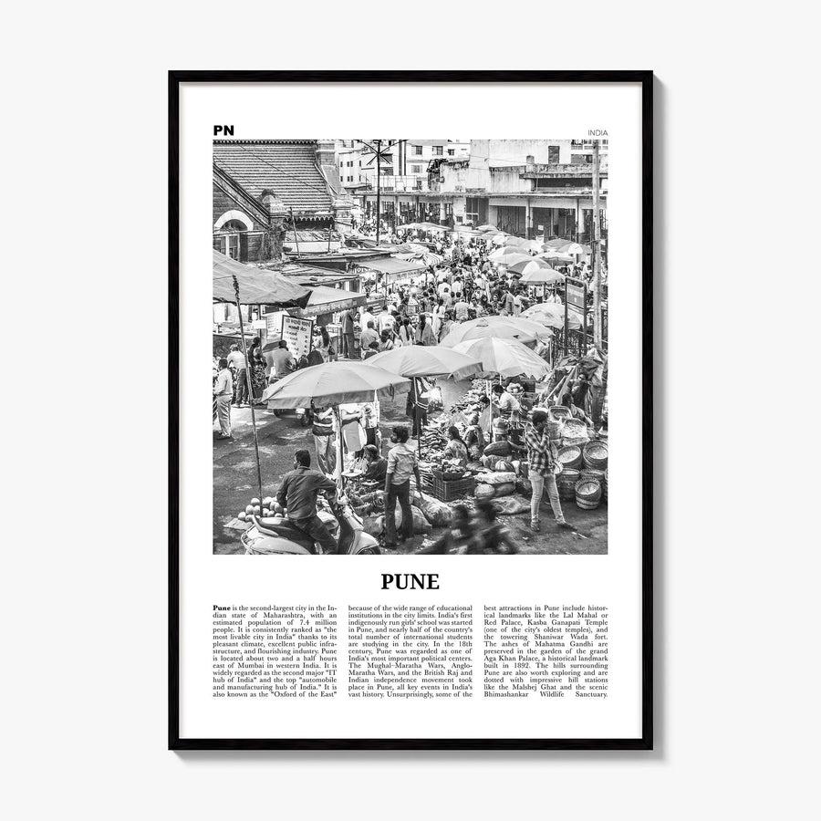 Pune Newspaper Poster, framed poster mockup