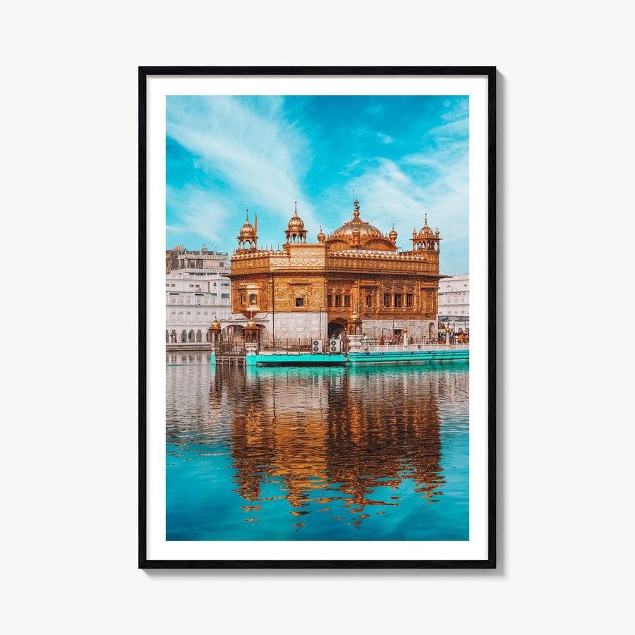 Punjab no. 1 colorful photo poster of India – vertical wall art, unframed print shown in interior mockup