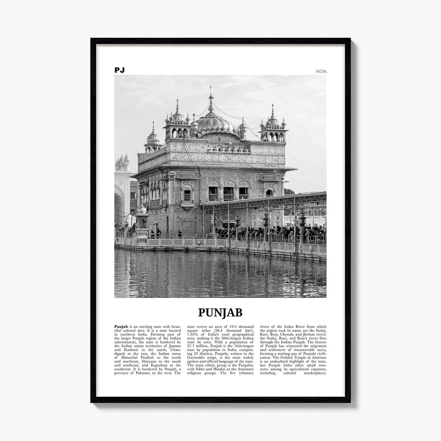 Punjab Newspaper Poster, framed poster mockup