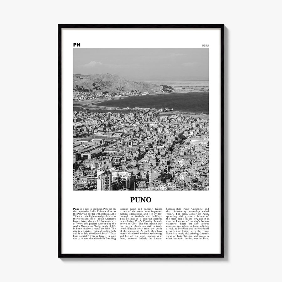 Puno Newspaper Poster, framed poster mockup