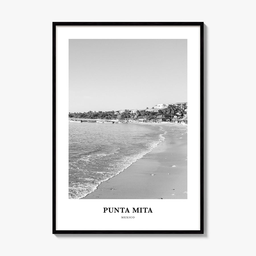 Punta Mita Classic Poster, framed poster mockup