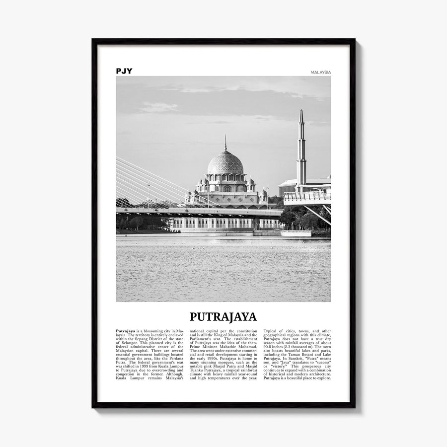 Putrajaya Newspaper Poster, framed poster mockup