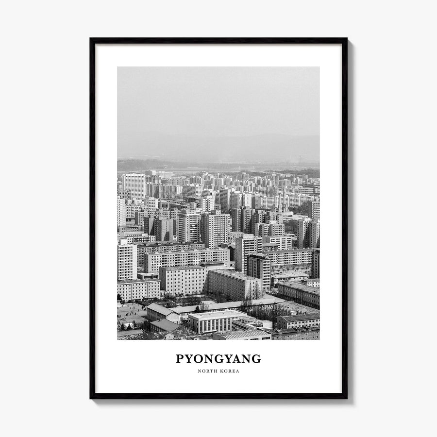 Pyongyang Classic Poster, framed poster mockup