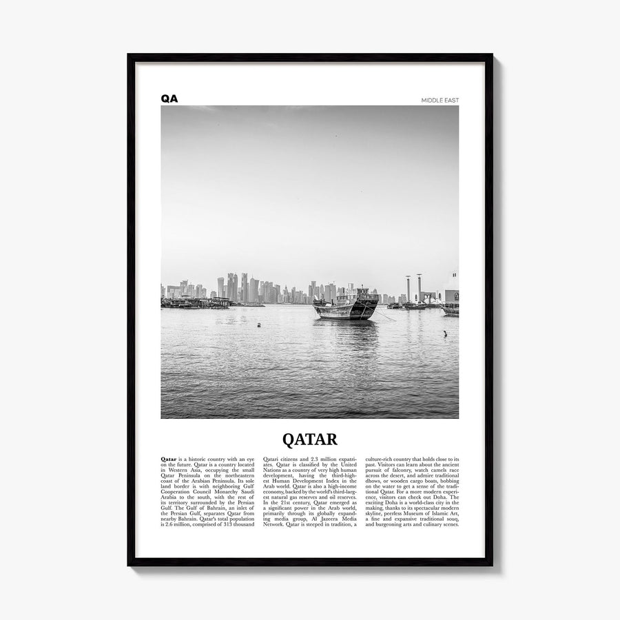 Qatar Newspaper Poster, framed poster mockup